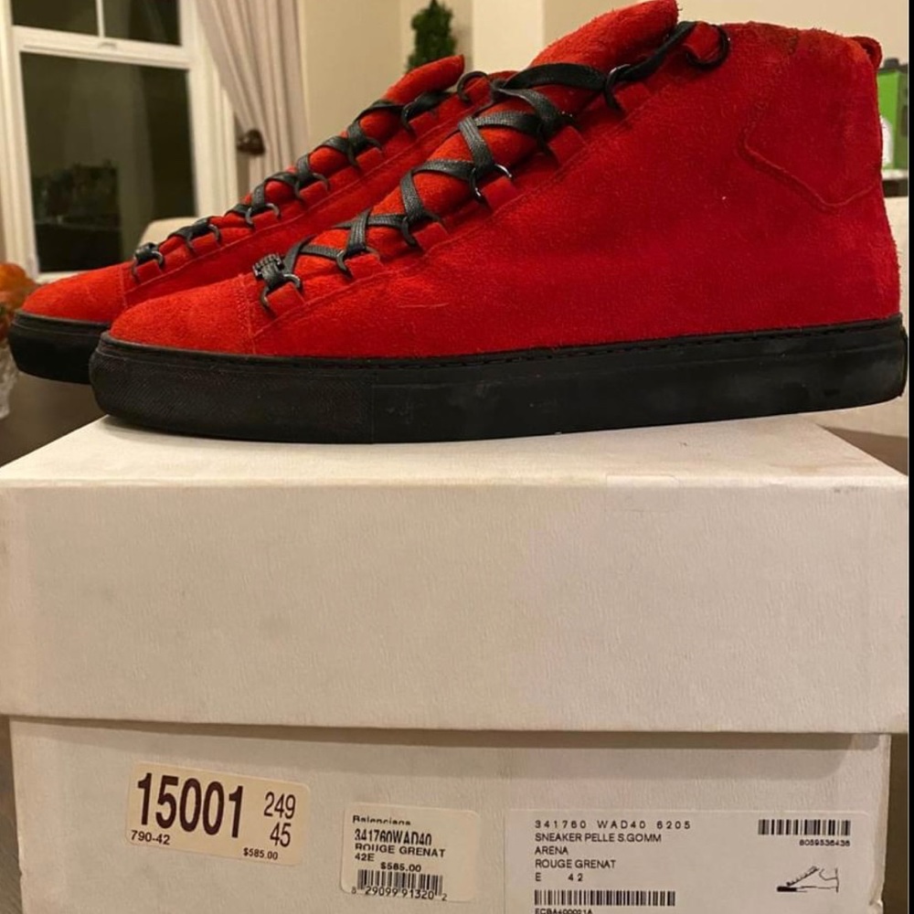 Balenciaga Rouge Grenat Sneakers